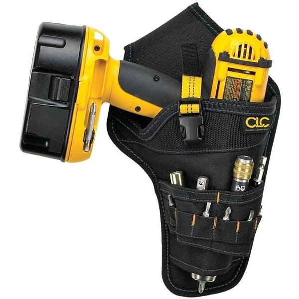 Clc Work Gear Tool Works Series Drill Holster, Polyester, Black, 18 in W, 1212 in H 5023